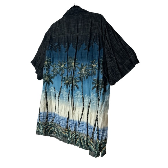 Batik‎ Bay Shirt Large XL Hawaiian Rayon Short Sleeve Button Up Vacations Cruise - Picture 8 of 8